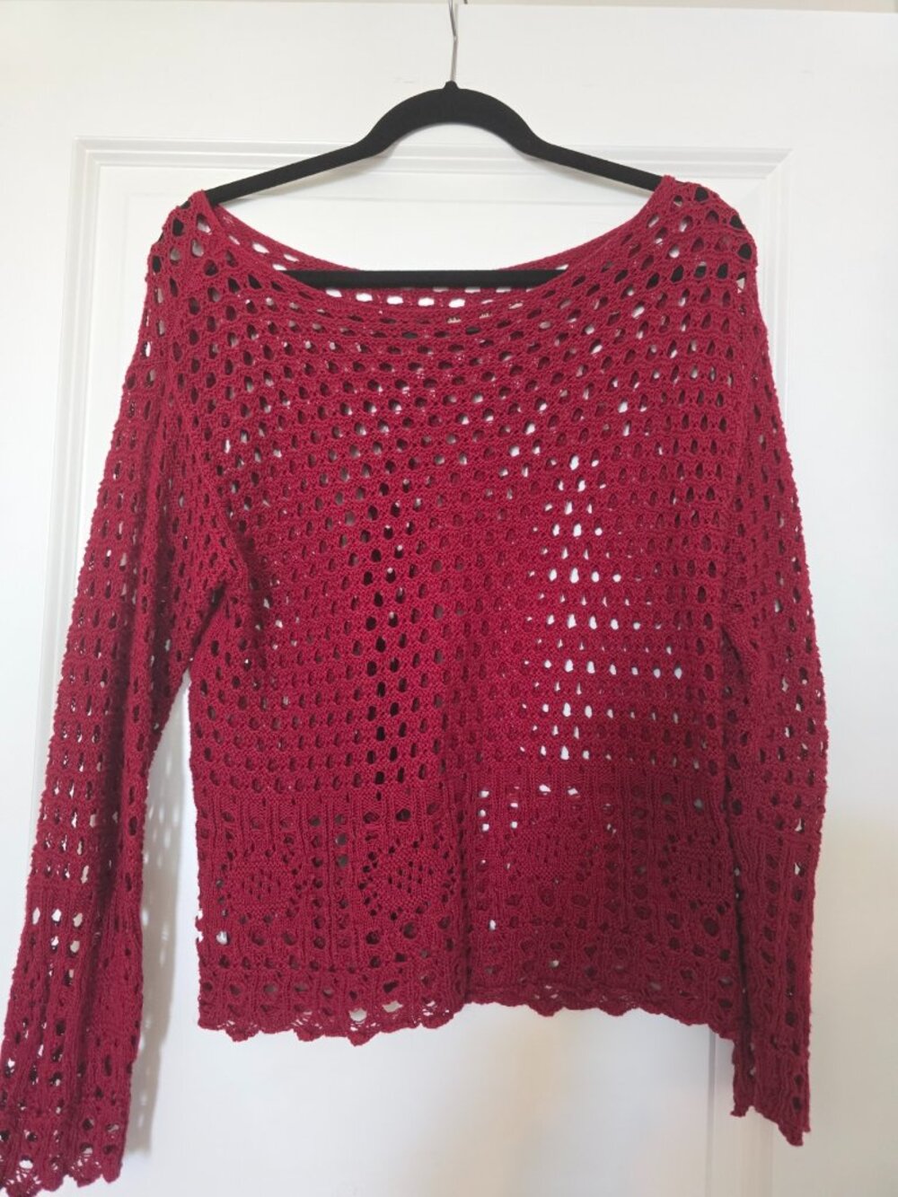 Ladies red sweater